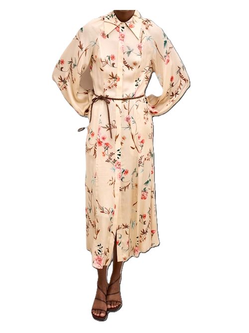 Crida Milano Windsor Abito midi in viscosa stampata Crida Milano | WINDSORCREAM FLOWER